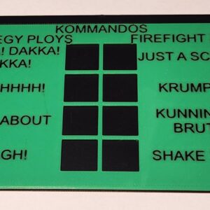 Faction Cheat Sheet